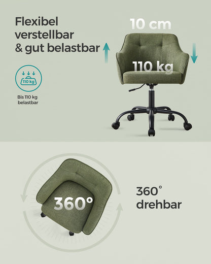 SONGMICS OBG019C01 Homeoffice Drehstuhl - grün