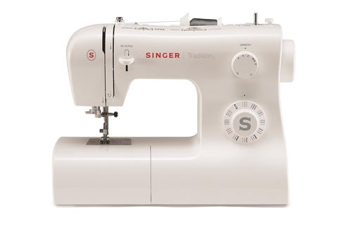 Singer Tradition 2282 Nähmaschine – Automatischer Nadeleinfädler. Weiße Nähmaschine. Mit automatischem Nadeleinfädler zum Nähen von Textilien.