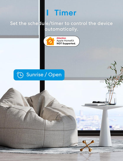 Meross WLAN Rollladenschalter MRS100KIT, 2 Stück, Alexa & Google