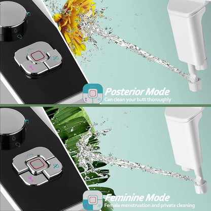 SAMODRA Bidet Aufsatz B006, nicht elektrisch, Doppeldüsen, Kaltwasser