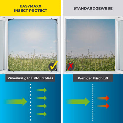 EASYmaxx Insect Protect Teleskop-Fliegengitter Fenster, 2er-Set