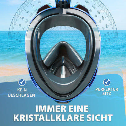 KAIMANA Schnorchelmaske K002 – Vollgesichtsmaske mit Tragetasche