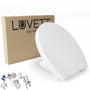 LUVETT WC-Sitz C210 Oval mit Absenkautomatik – abnehmbarer WC-Sitz aus Duroplast