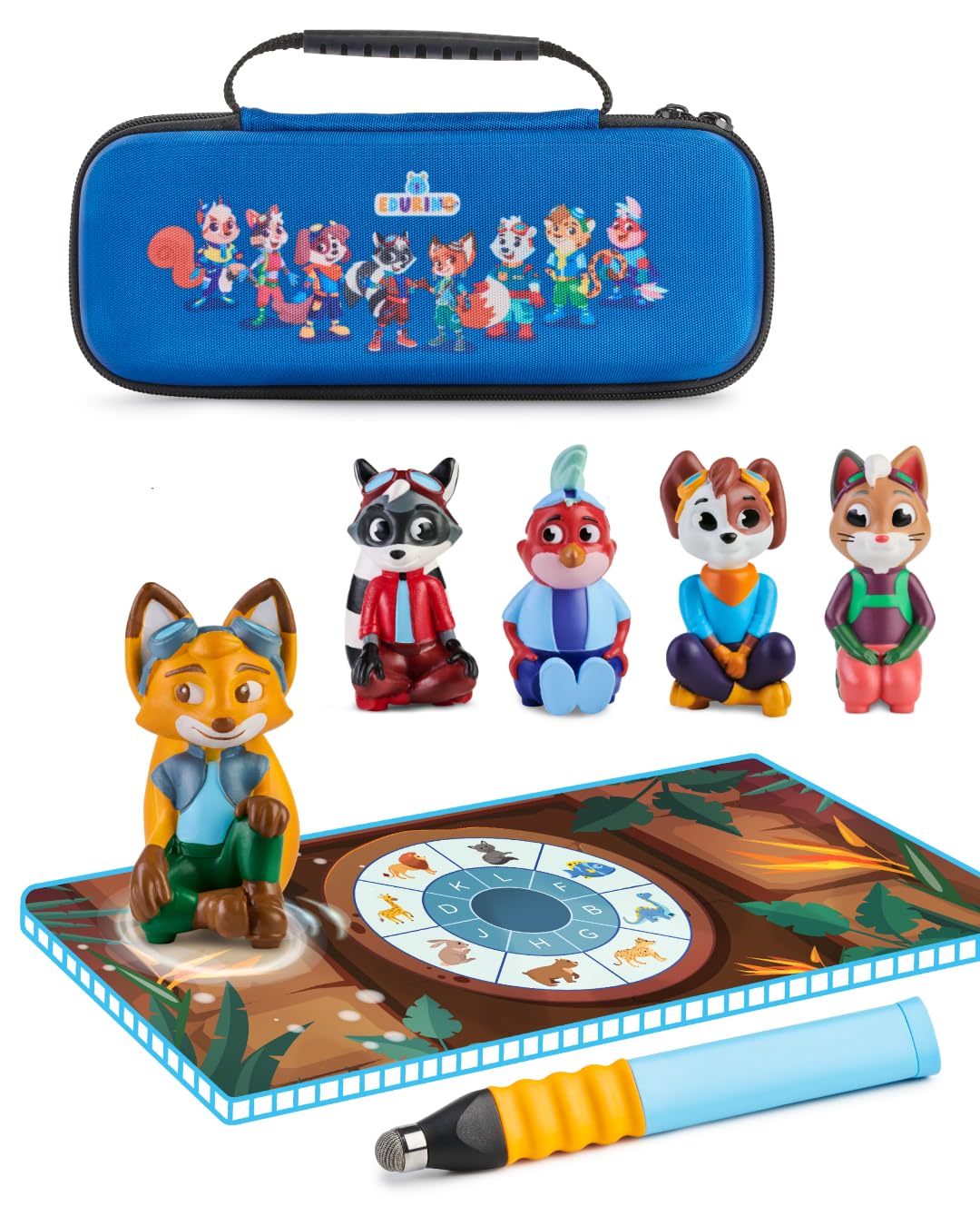 Edurino Lern-Bundle 5 Spiele 4-8 Jahre mit Stift. Ergonomischer Eingabestift und digitale Lernspiele für Kinder am Tablet.