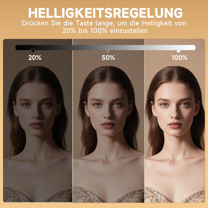 Hasipu LED Schminkspiegel Touch – 80x55cm Dimmbar 3 Modi Weiss