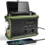 Mesqool Kurbelradio CR1030 Solar Notfallradio mit Solarpanel und Tragegurt