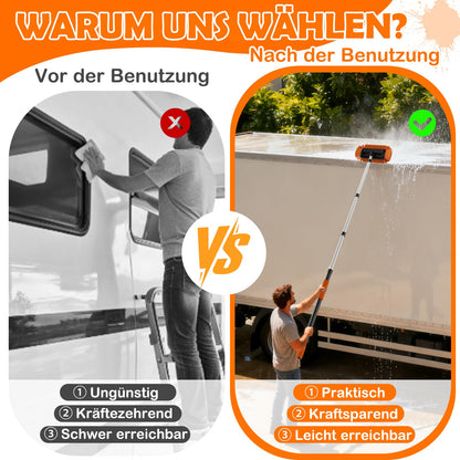 LAANPOLE Autowaschbürste mit Teleskopstiel 3,6 m, Wasch-Set