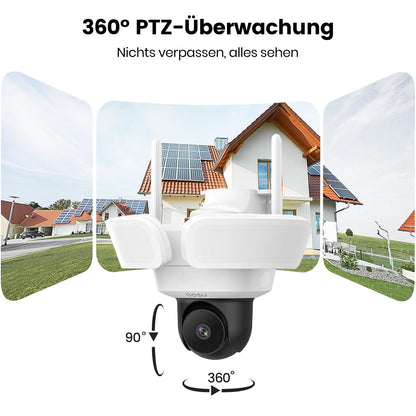 aosu 3K WLAN Überwachungskamera Aussen – 2600 Lumen Flutlicht