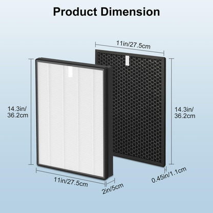 Fishoney FY2420/30 HEPA- & Aktivkohlefilter für Philips Luftreiniger