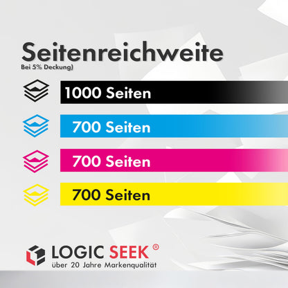 Logic-Seek 117A Toner 4er Pack kompatibel für HP Color Laser Serie