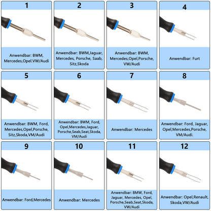 KAISAL Auspinnwerkzeug Set 23-teilig für KFZ Stecker mit Koffer