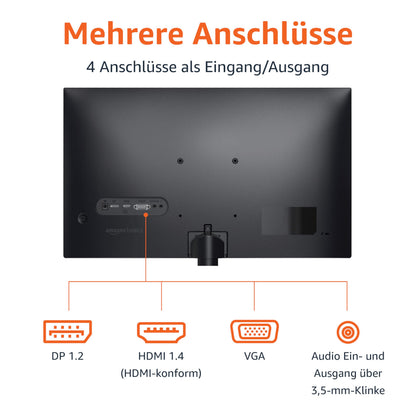 Amazon Basics Monitor 24 Zoll Full HD 100 Hz - Schwarz