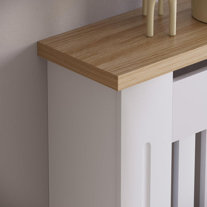 Vida Designs Arlington Moderne MDF Heizkörperabdeckung – Weiss, Klein