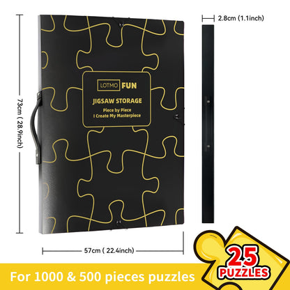 LOTMOFUN Puzzle-Aufbewahrungsordner für 50 Puzzles à 1000 Teile