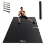 HAPBEAR Yogamatte XXL Fitnessmatte - Schwarz Rutschfest. Rechteckige Matte, polstert Gelenke bei Yoga & Fitness.