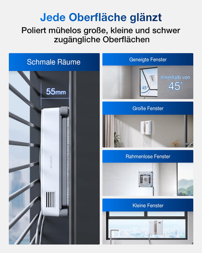 ECOVACS WINBOT MINI Fensterputzroboter mit Ultraschall-Zerstäubung
