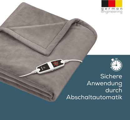 Beurer HD 150 XXL Heizdecke, 200 x 150 cm, 6 Temperaturstufen, taupe