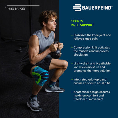 BAUERFEIND Knee Support Kniebandage mit Silikonring
