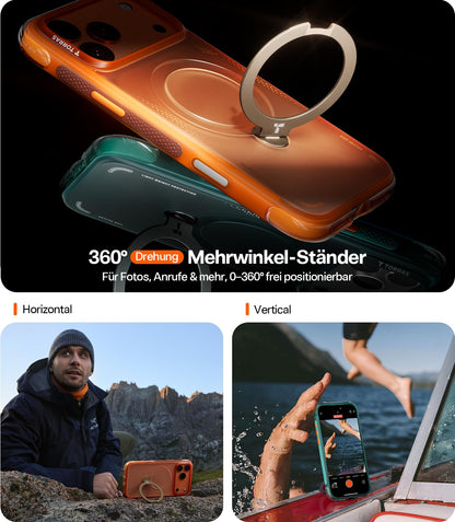 TORRAS Ostand Q3 Air Schutzhülle für iPhone 17 Pro Max - Gletscher Blau