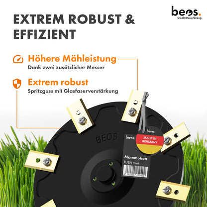 BEOS Tuning-Messerscheibe Ø 172 mm für Mammotion LUBA mini Mähroboter