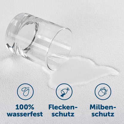 Blumtal Matratzenschoner 160x200 cm 2er Set wasserdicht OEKO-TEX