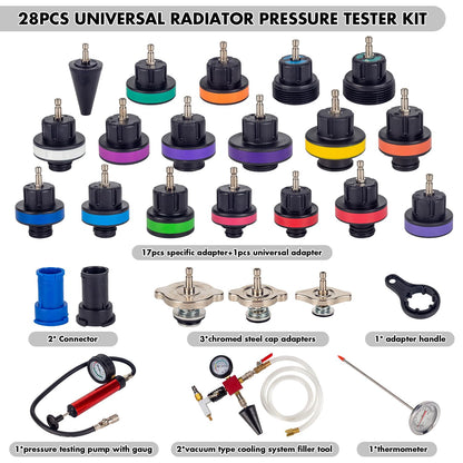GOTLUCK 28 TLG Kühlsystemtester – Abdrückgerät & Lecksucher