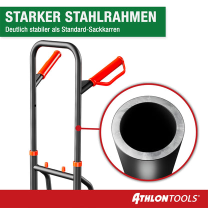 ATHLON TOOLS Treppensteiger-Sackkarre klappbar 150 kg Stahl