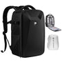 K&F CONCEPT Fotorucksack Hartschale 15.6" Laptopfach Drohnen: Schwarzer Hartschalen-Rucksack schützt Kamera, Drohne, 15.6" Laptop.