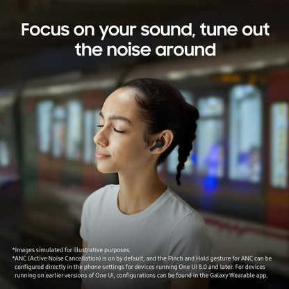 Samsung Galaxy Buds3 FE Bluetooth-Kopfhörer mit ANC, Grau