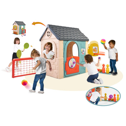 Feber Casual 6 Activities House Spielhaus mit 6 Aktivitäten FEH23000 inklusive Zubehör