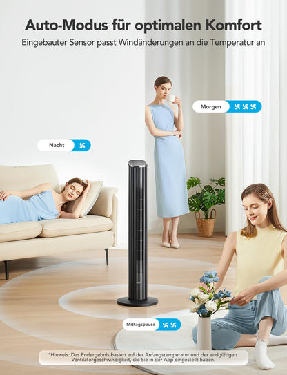 GoveeLife Smart Turmventilator H7106 mit App- und Sprachsteuerung