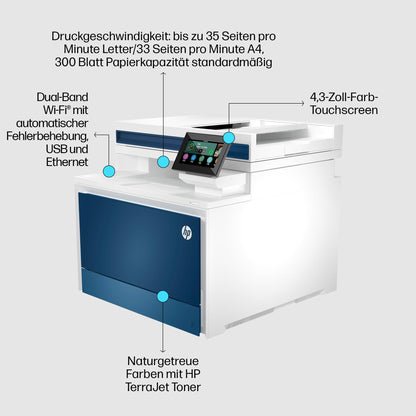 HP Color LaserJet Pro MFP 4302dw Multifunktions-Farblaserdrucker