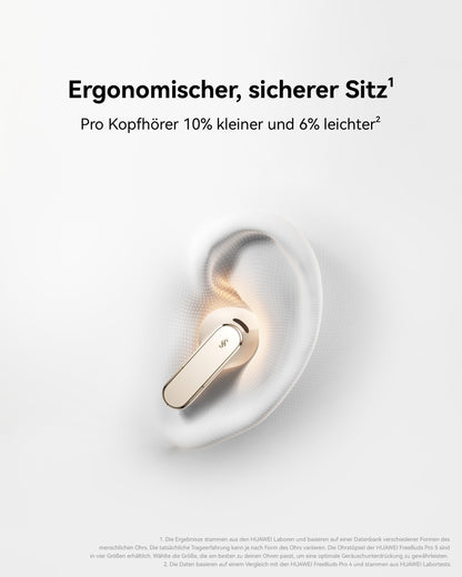 HUAWEI FreeBuds Pro 5 Kabellose In-Ear Kopfhörer mit ANC, Weiss
