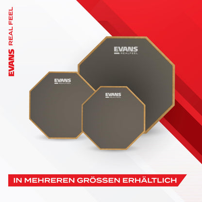 Evans RealFeel RF-12D Practice Pad, 12 Zoll, doppelseitig
