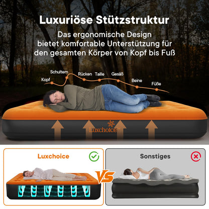 Luxchoice Selbstaufblasende Luftmatratze mit Pumpe, 2 Personen