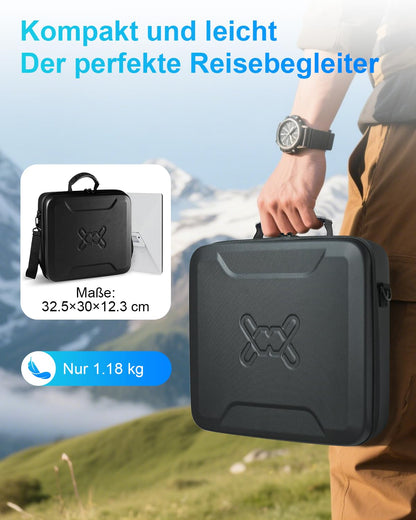 Mwin Starlink Mini Tasche – Hartschalen-Schutzhülle, schwarz