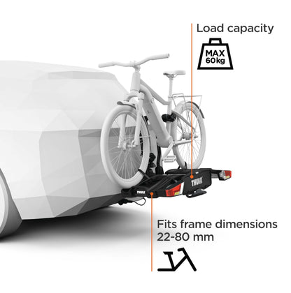 Thule EasyFold XT Fahrradträger für 2 Fahrräder – Schwarz