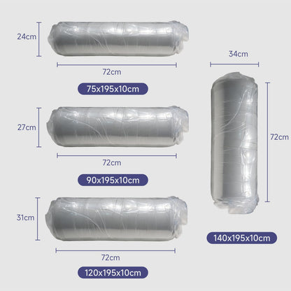 Z-hom Klappmatratze 120×195×10 cm, Faltmatratze mit waschbarem Bezug