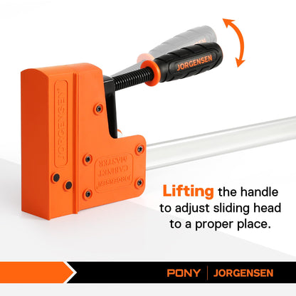 JORGENSEN Profi Schraubzwingen Set – 2-teilig 600mm Spannweite