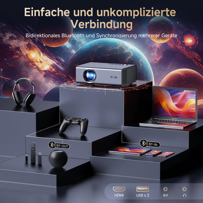 KOGATA 4K Smart Beamer – Heimkino Projektor mit Netflix
