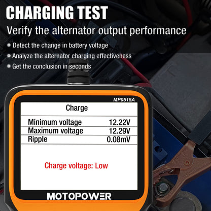 MOTOPOWER MP0515A 12V Autobatterietester und Ladesystemtester