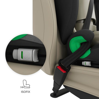 Kinderkraft JUNIOR FIX 2 PRO Kindersitz mit ISOFIX, 100–150 cm, Schwar