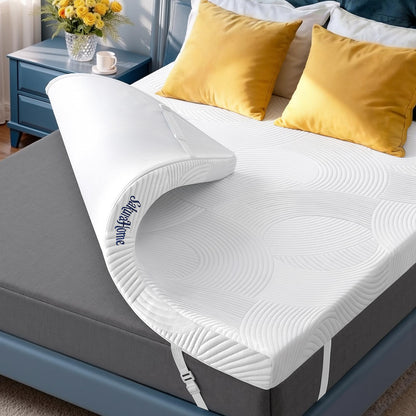 SakuraHome Matratzentopper 120x200 cm Gel-Memory-Schaum H3/H2