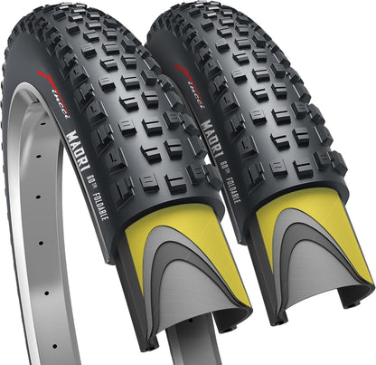 Fincci Fahrradreifen 29 Zoll 29x2.25, Paar mit 1 mm Pannenschutz, MTB-Reifen mit 5 mm Profil