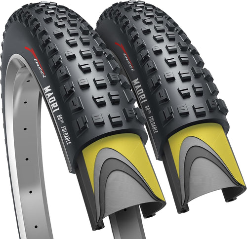 Fincci Fahrradreifen 29 Zoll 29x2.25, Paar mit 1 mm Pannenschutz, MTB-Reifen mit 5 mm Profil