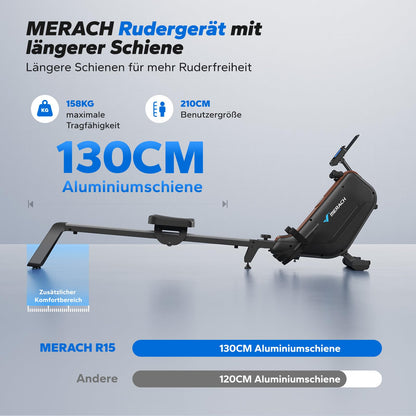 MERACH Rudergerät R15B4, klappbare Magnet-Rudermaschine für Zuhause