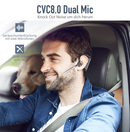 Conambo K10C Bluetooth Headset mit Ladeetui und Dual-Mikrofon