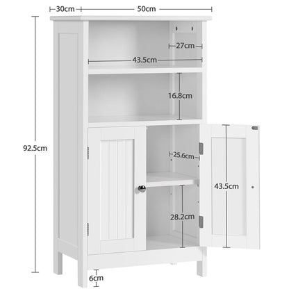 Yaheetech Mehrzweckschrank Kommode Doppeltür Weiss