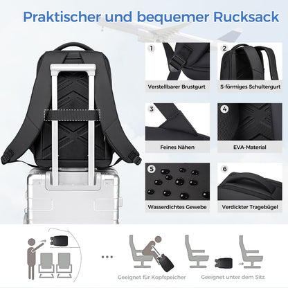 Fenree.geer Laptop Rucksack 17 Zoll 2216-GM für Arbeit und Reisen