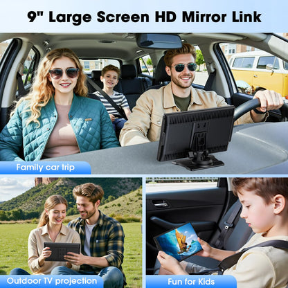 LAMTTO Wireless CarPlay Display 9 Zoll Touchscreen für Android Auto